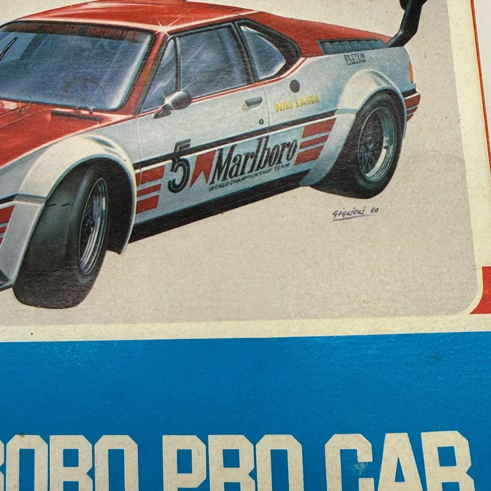 ERTL ESCI BMW M1 Marlboro Pro Car 1/24 Scale Model Kit 3011 Niki Lauda Italy
